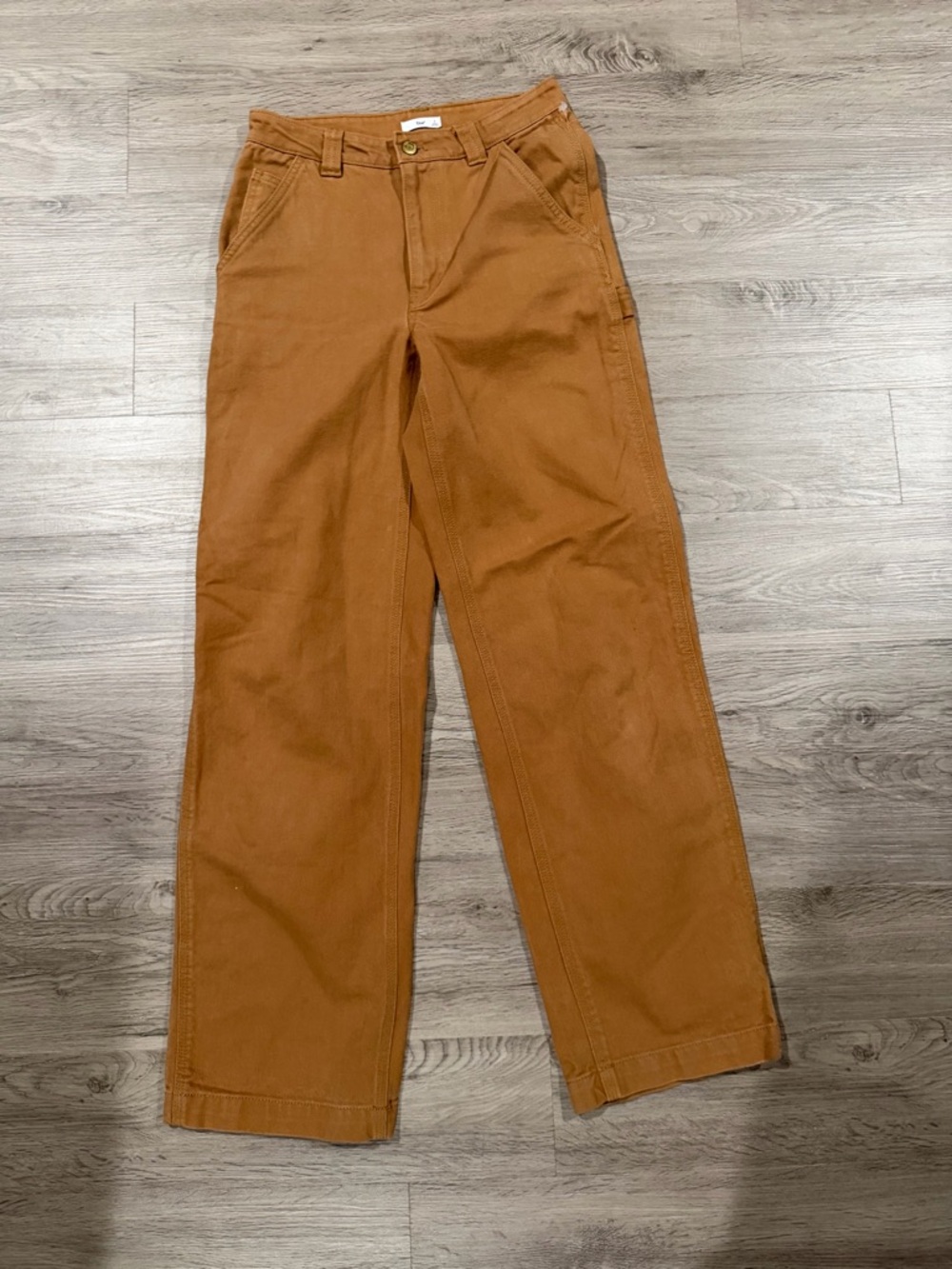 TNA Aritzia Tan Khaki Straight Leg Carpenter Pants Brown Utility Cargo Pants 2